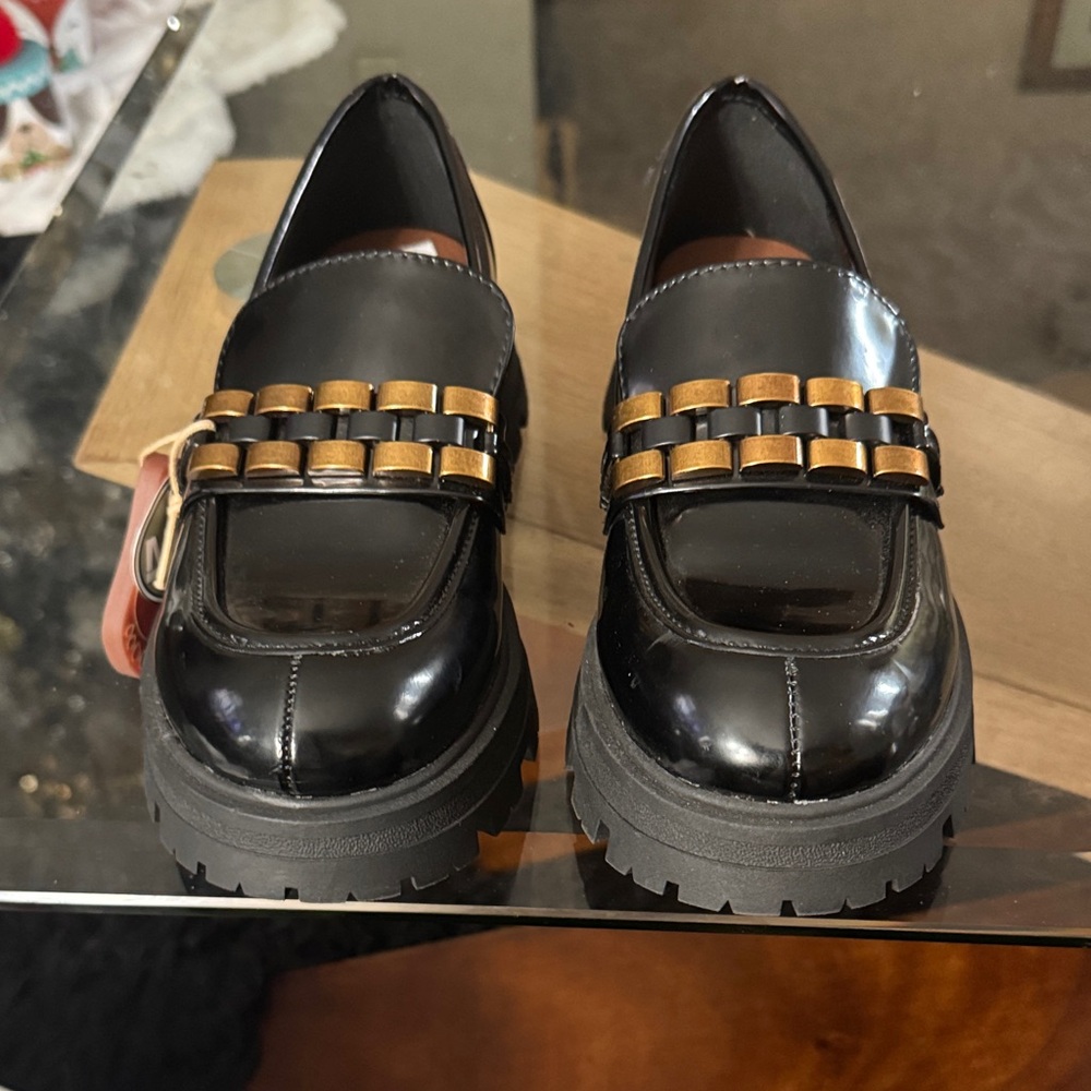 MIA Black and Tan Women's Loafers - Picture 2 of 8